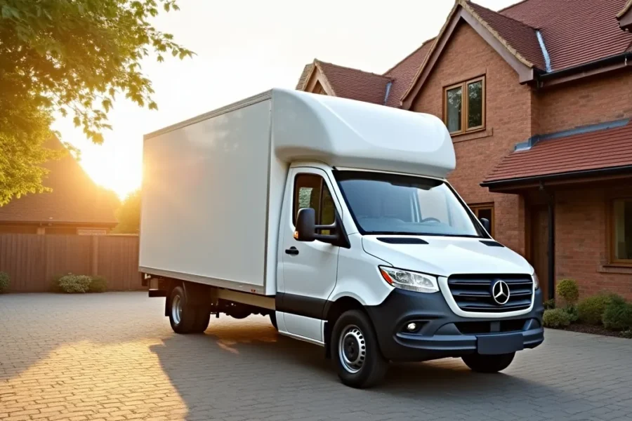 The St Neots House Clearance team clearing a house in St Neots, Huntingdonshire.